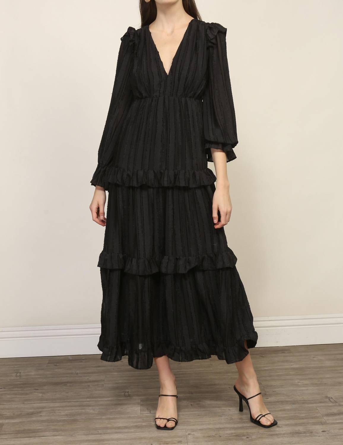 Line And Dot - Harlow Tiered Midi Dress