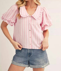 Jodifl - Short Puff Sleeve Top