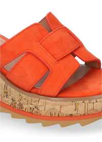 Bibi Lou Women's Wendy Wedge Sandals in red - women's shoe - alternate view