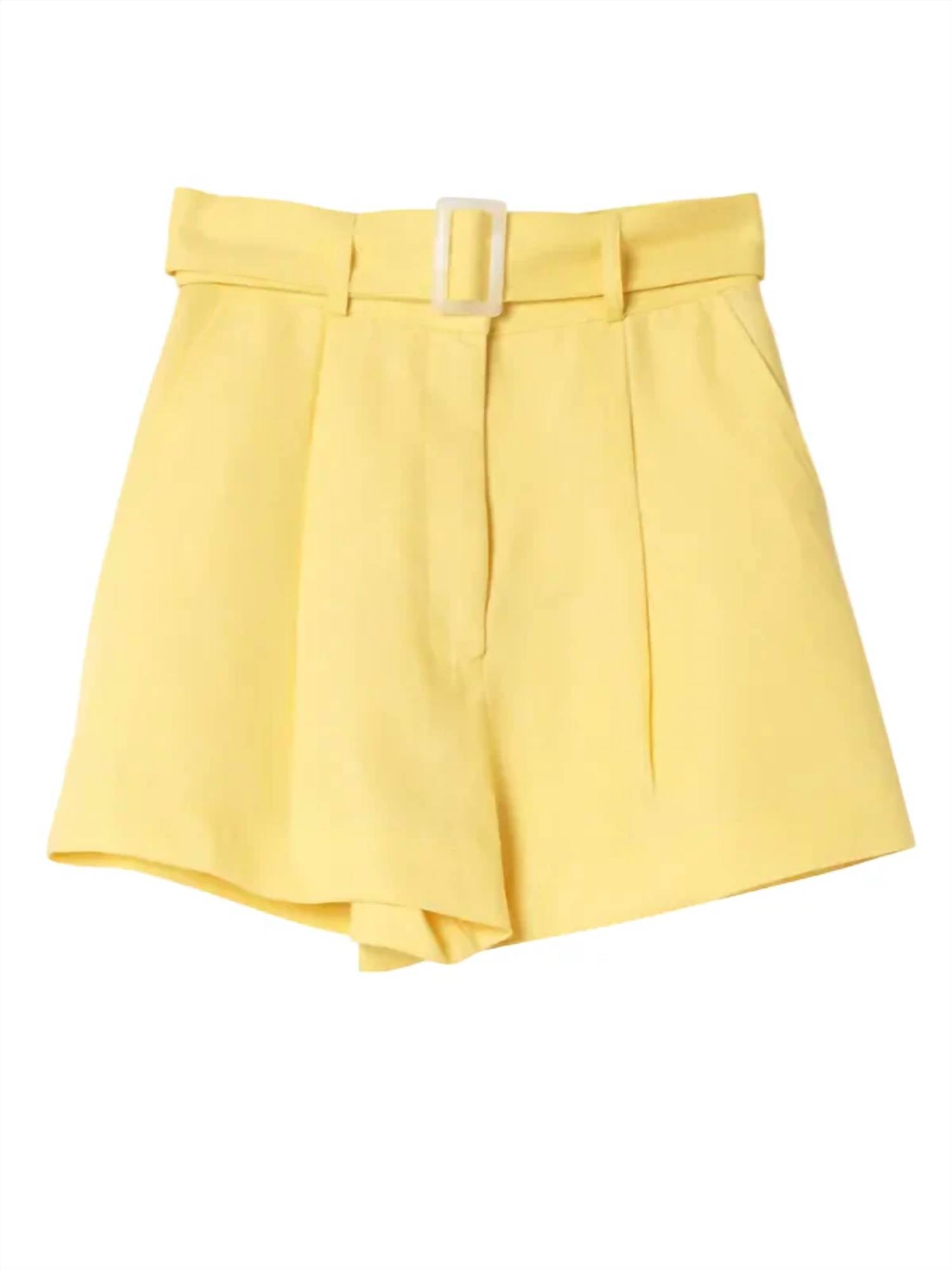 Matthew Bruch - Pleated High Waist Shorts