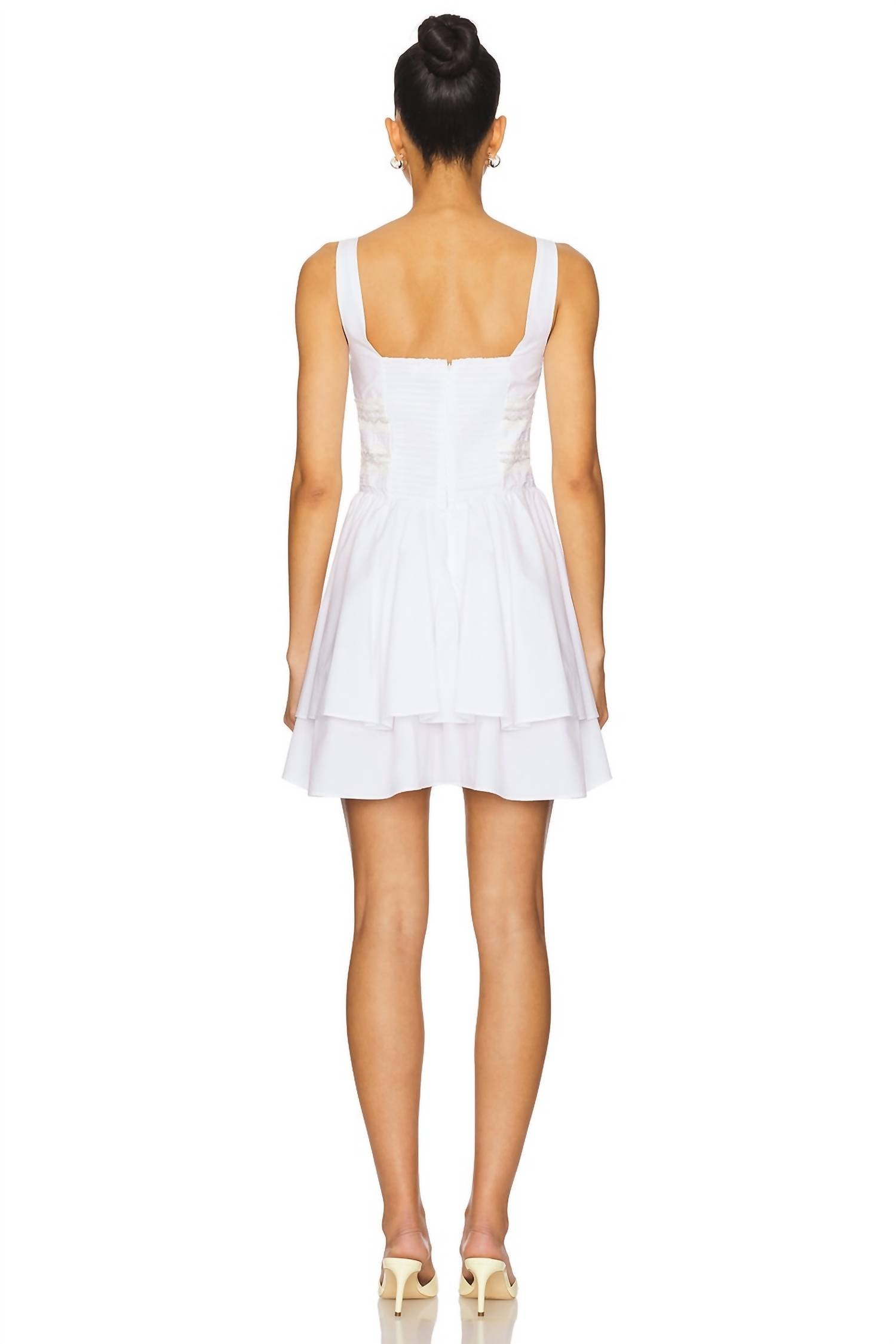 Astr - Melaine Lace Trim Mini Dress