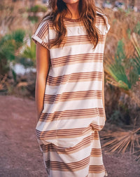 Polagram - San Jose Striped Midi Dress