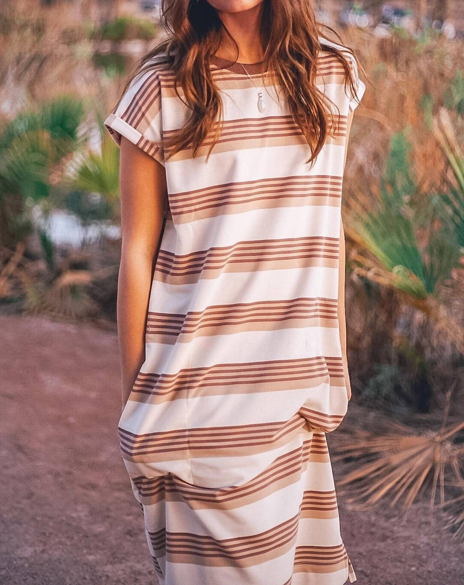 Polagram - San Jose Striped Midi Dress