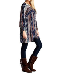 Velzera - Paisley Baby Doll Tunic