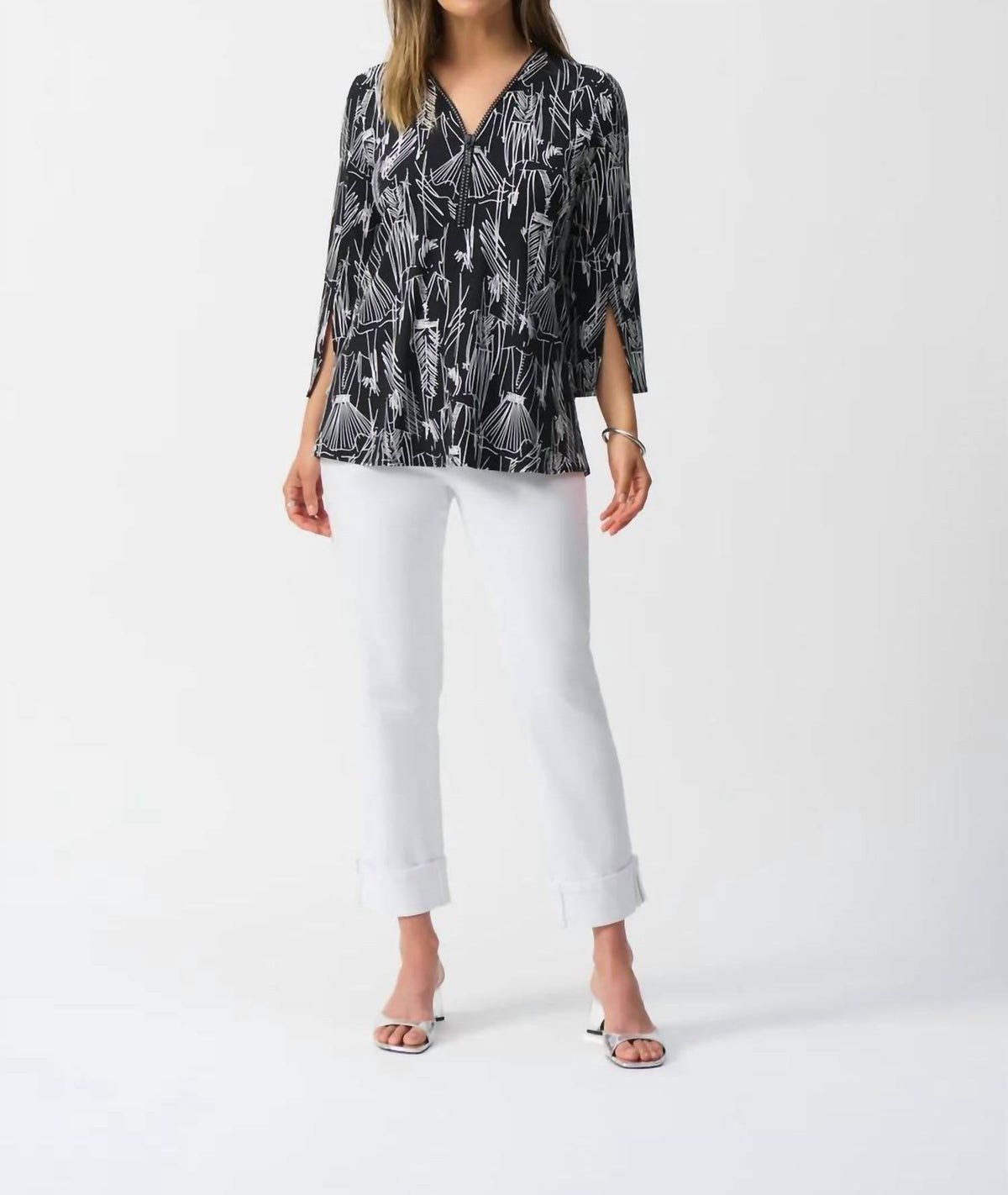 Joseph Ribkoff - V-neck Pullover