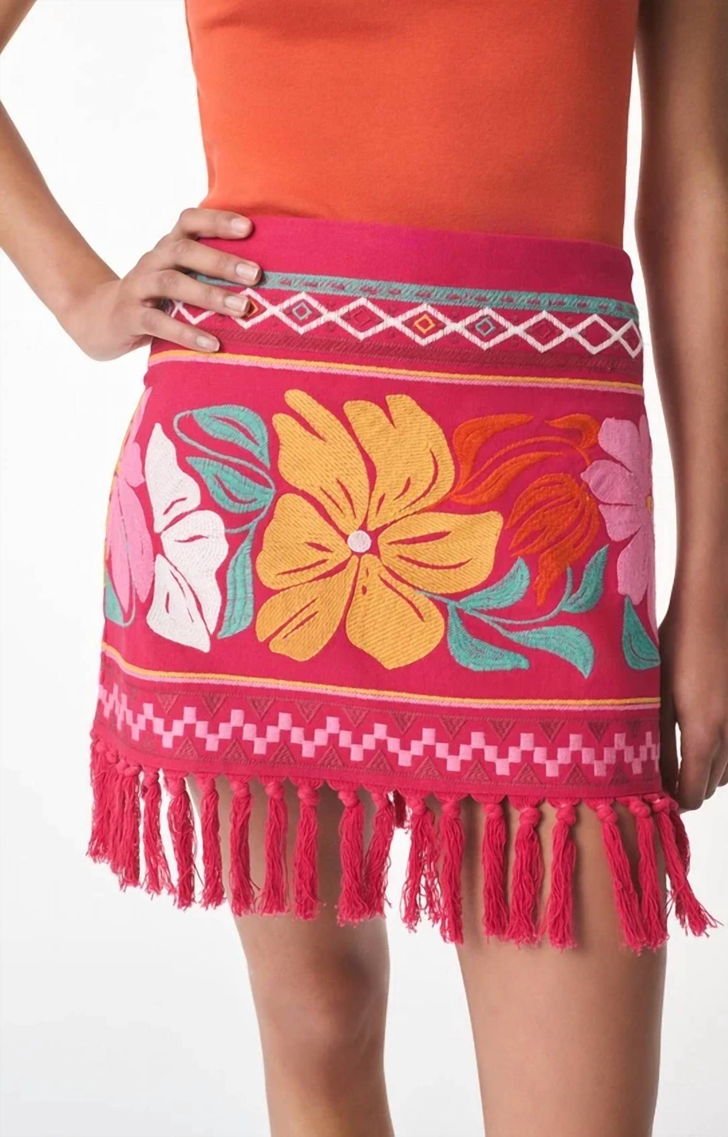Vanessabruno - Gelato Embroidered Skirt