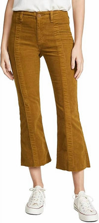 Ag Jeans - Pannelled Quinne H.Rise Pleated Crop Flare Jeans
