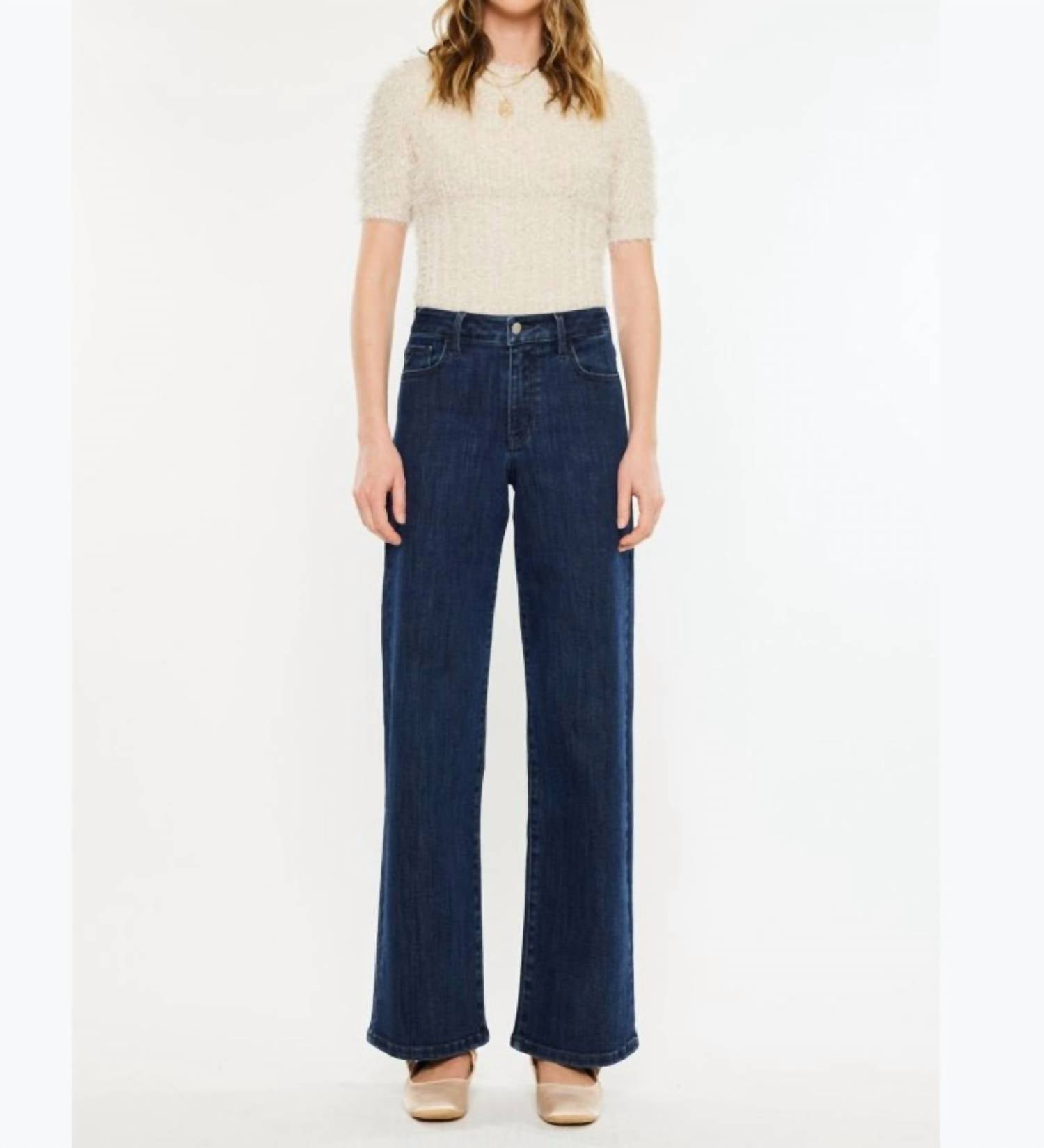 Kancan - Camila High Rise Wide Leg Jeans