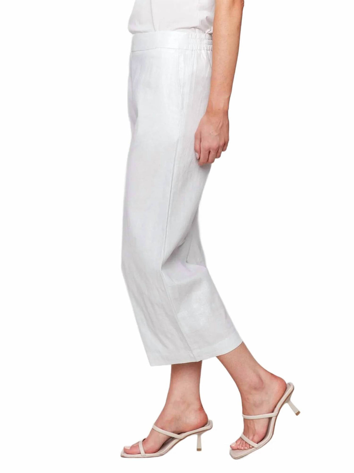 Charlie B - Foil Linen Pull On Pant
