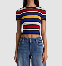 Alice + Olivia - Ciara Short Sleeve Pullover Top