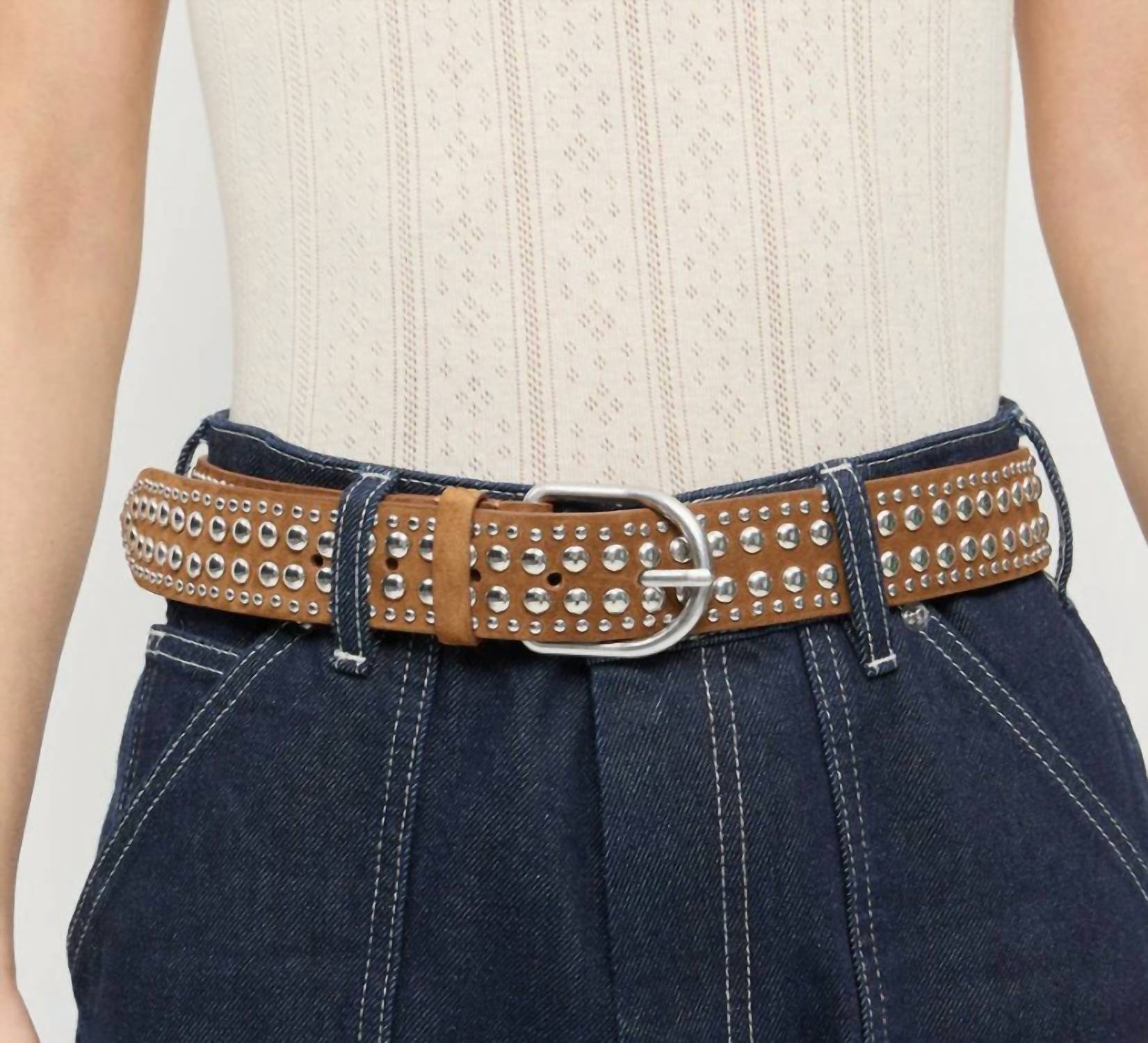 Loeffler Randall - Women's Isaac Studded Belt
