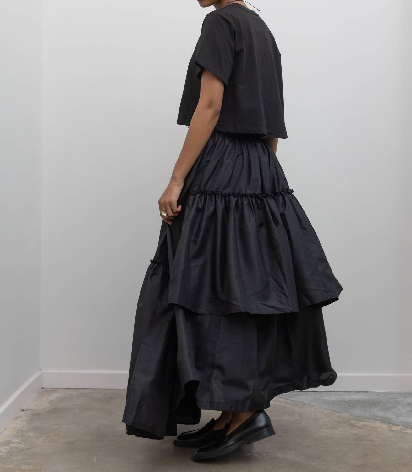 Collective - Asymmetrical Tiered Ruffle Skirt