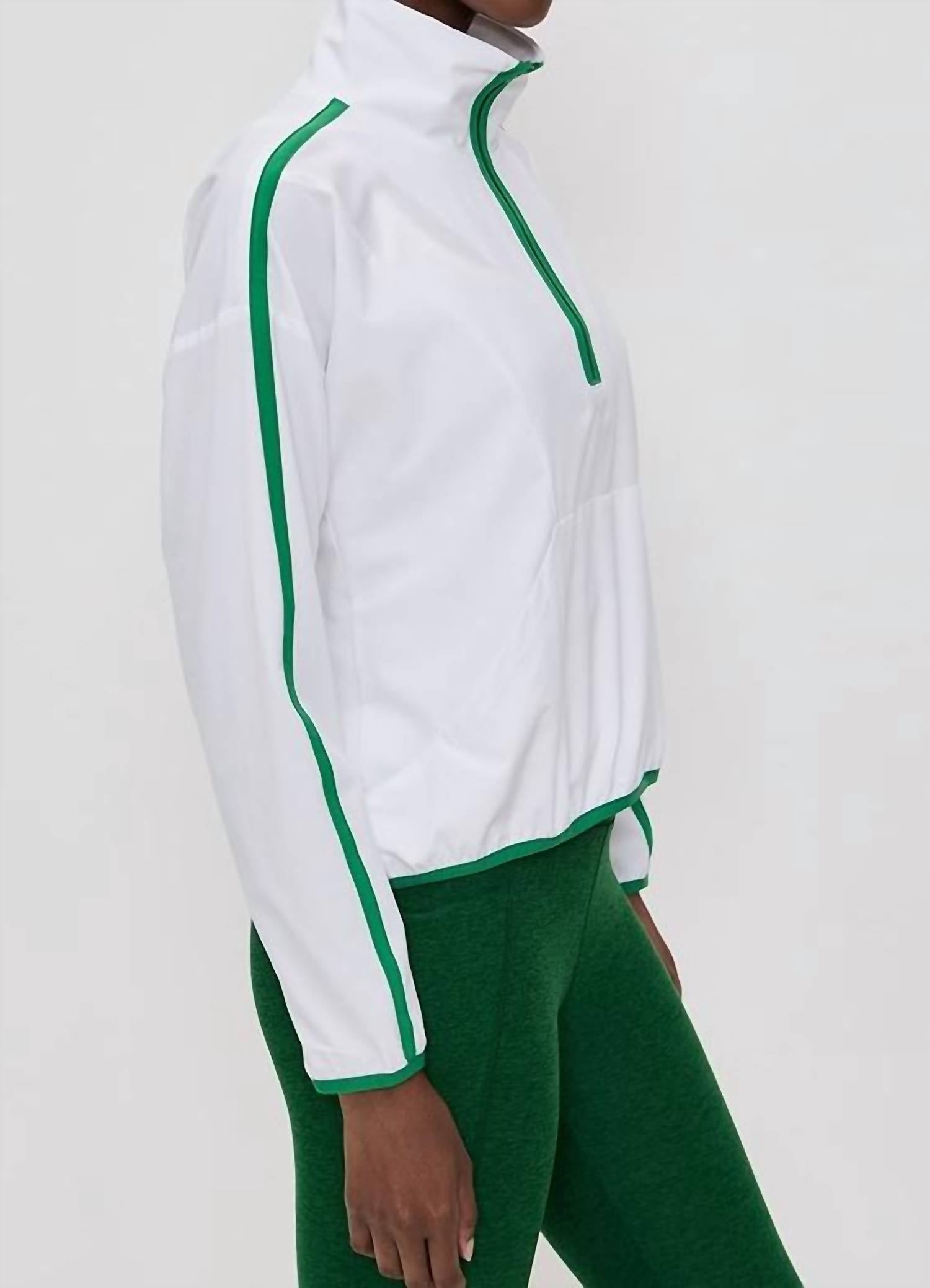 Beyond Yoga - Contrast Half Zip Pullover
