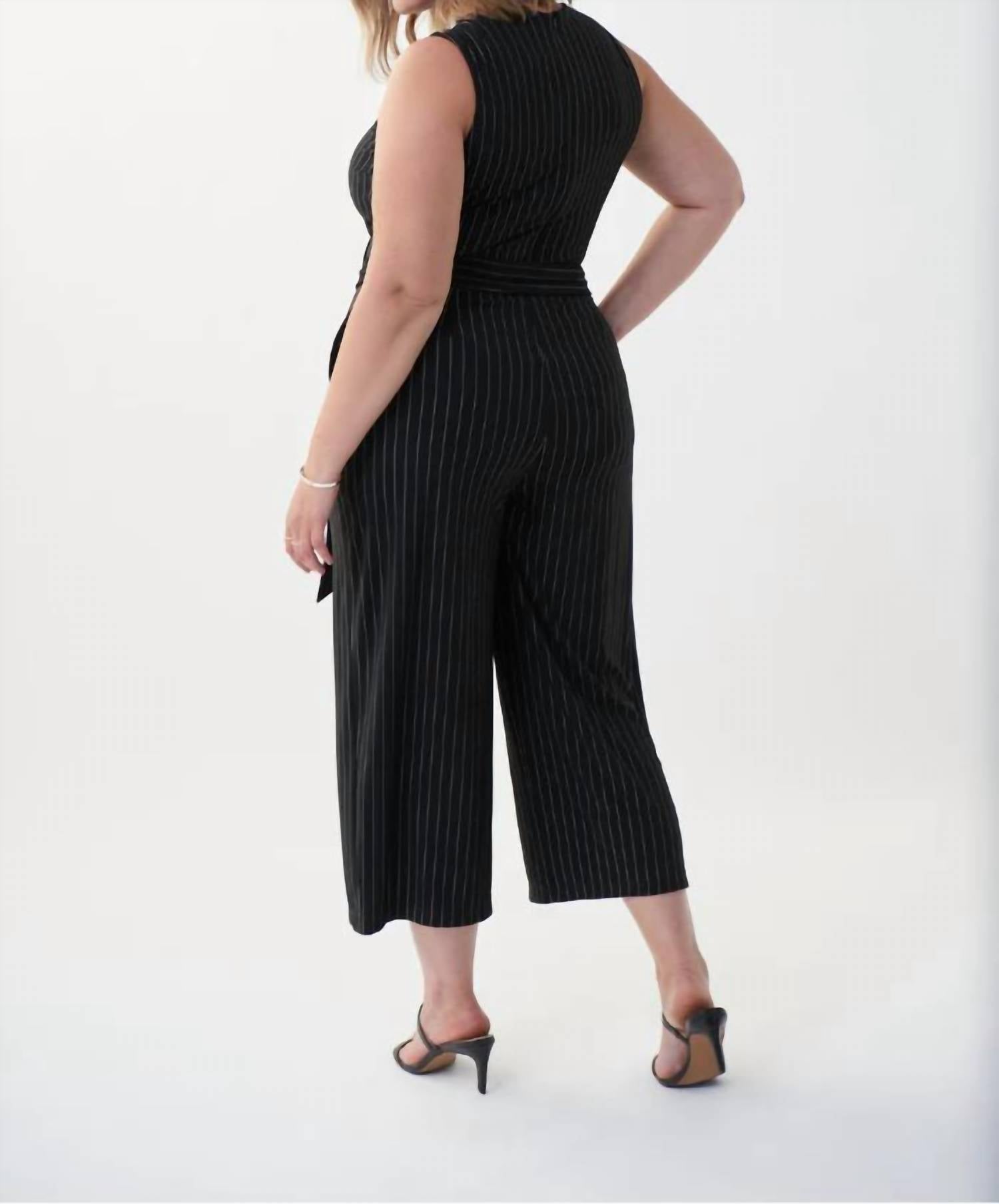 Joseph Ribkoff - Pinstripe Sleeveless Jumpsuit