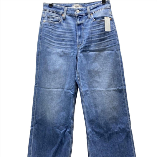 Paige - Women’s Anessa Raw Hem Wide-leg Jeans - Petite