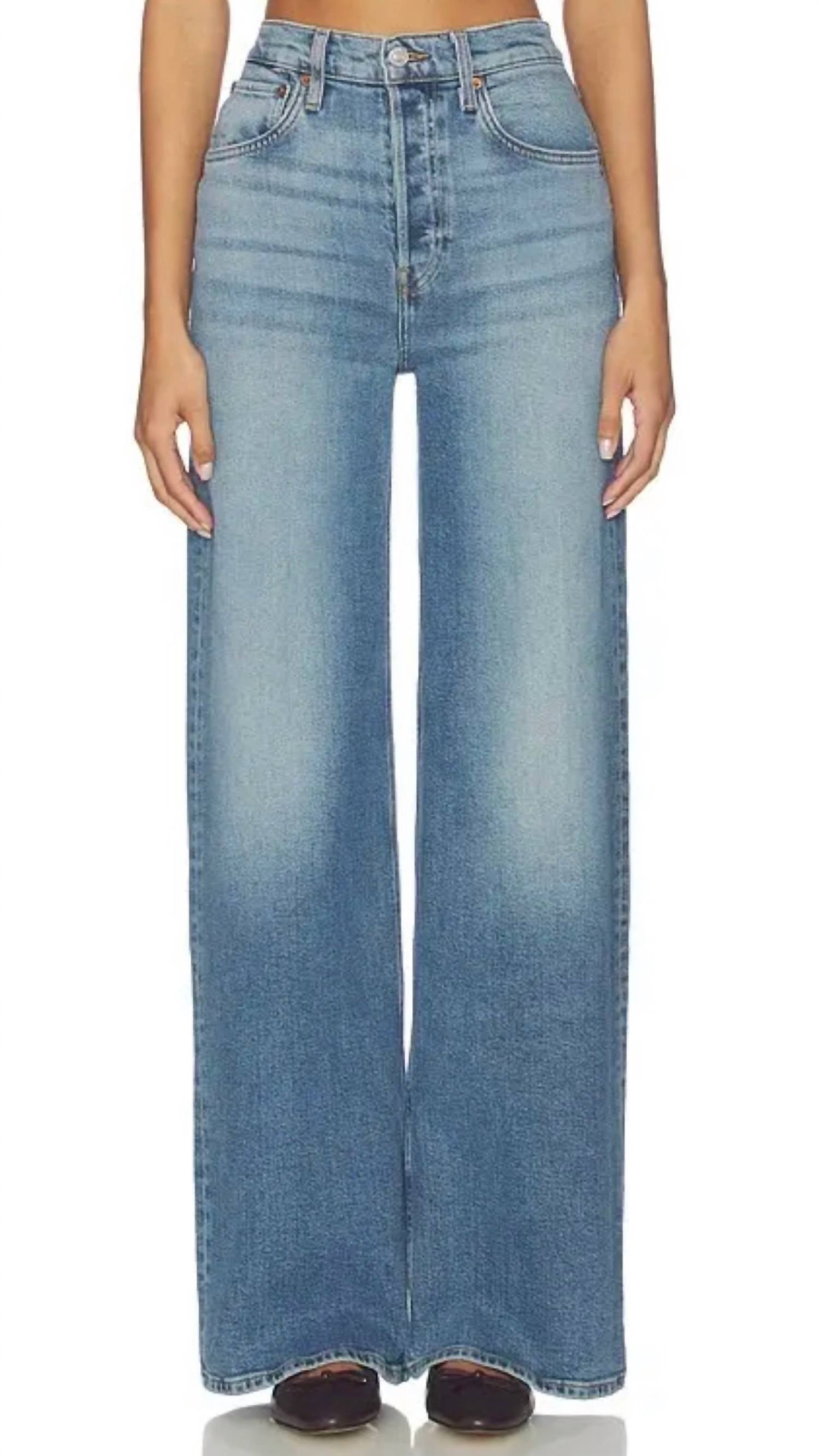 Re/Done - High Rise Wide Leg Jeans