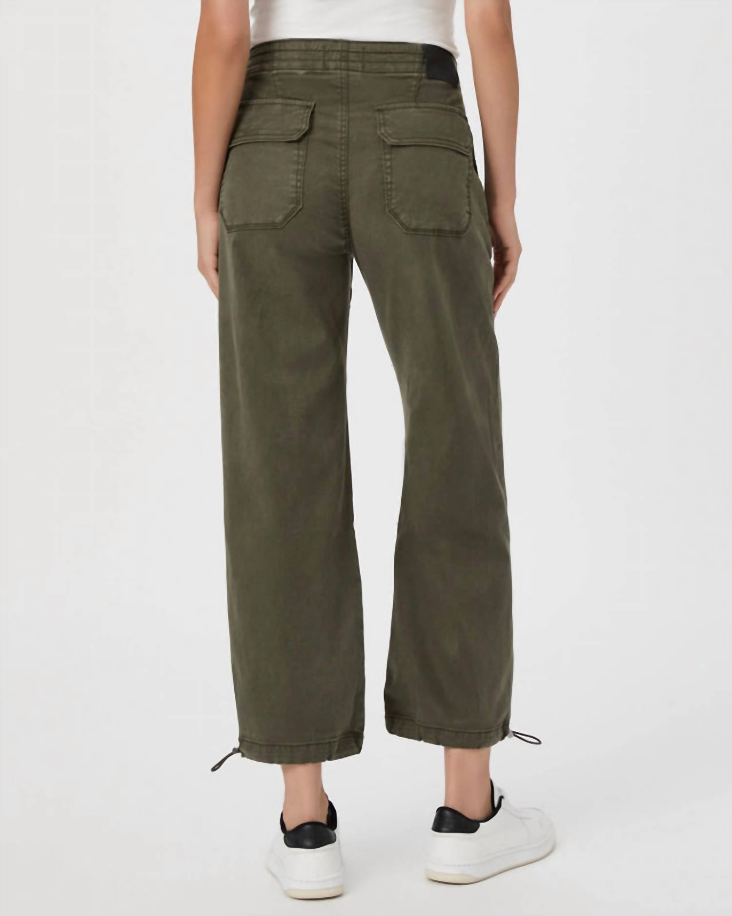 Paige Reid Jogger Pants in vintage forester green - women's pants - alternate view