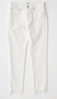 Moussy Calvert Skinny Jeans in white - women's jeans - view 4