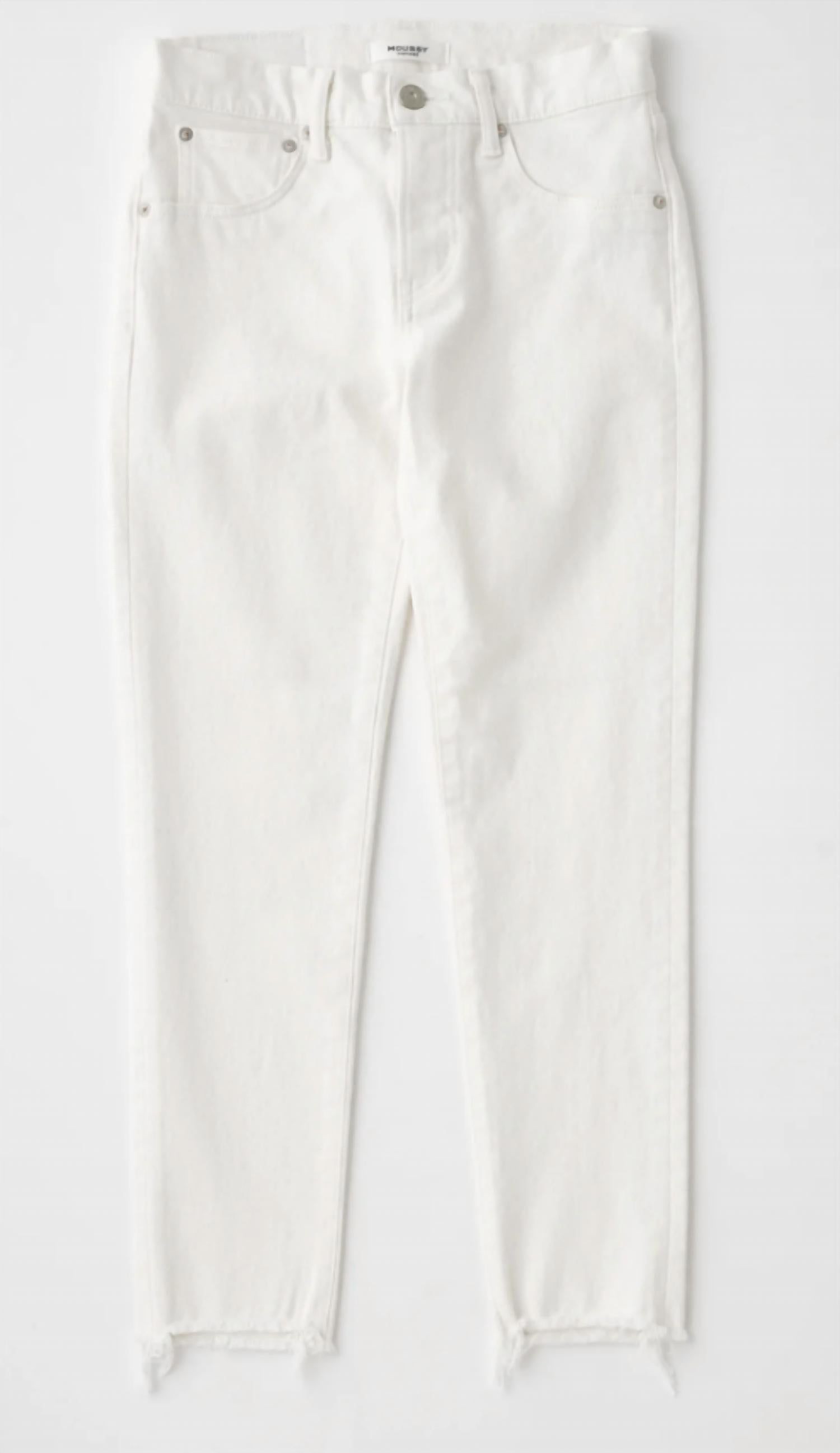 Moussy Calvert Skinny Jeans in white - women's jeans - view 4