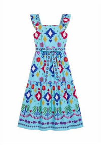 maude vivante Women's Elsie Maxi Dress in aqua - women's dress