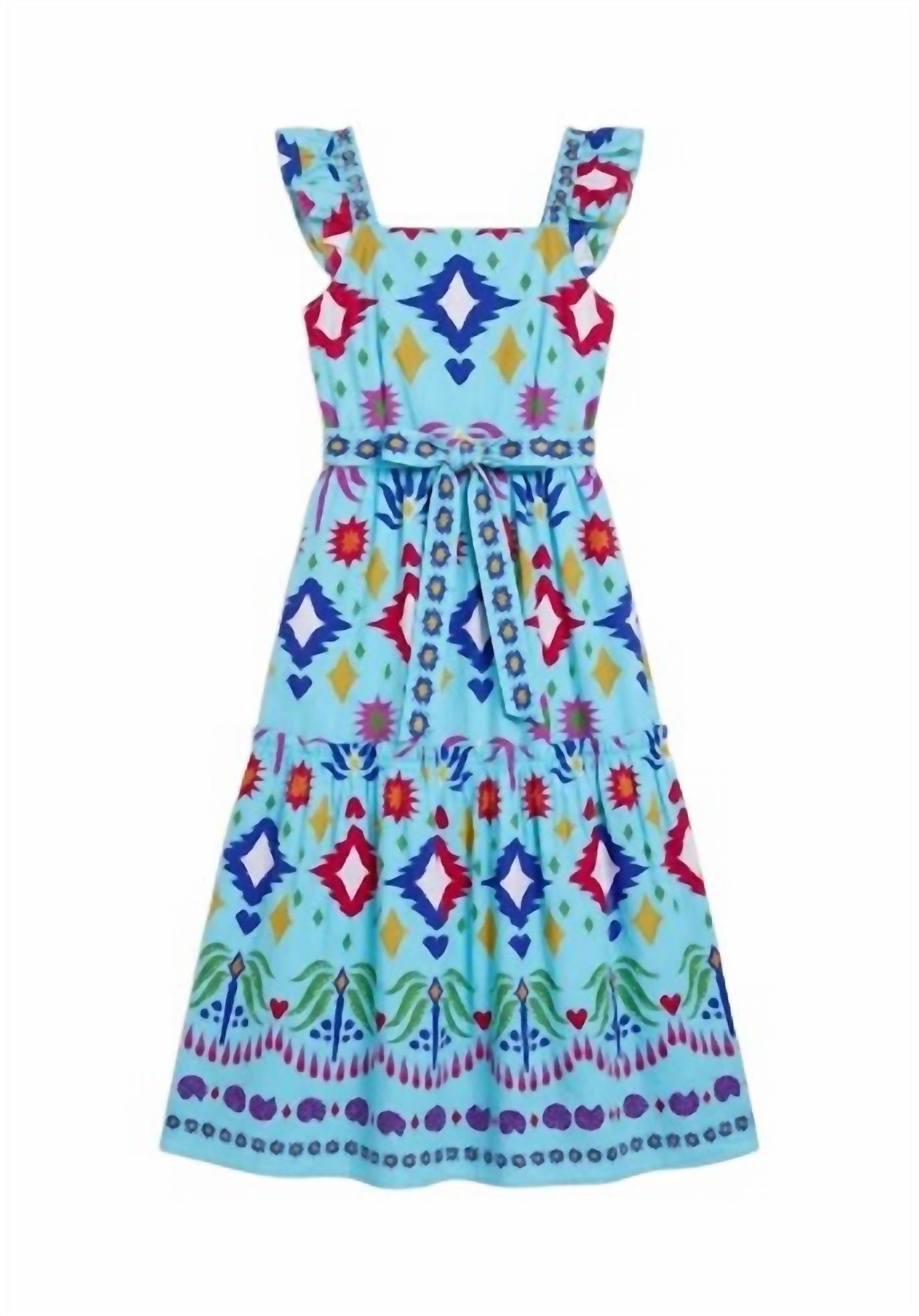 maude vivante Women's Elsie Maxi Dress in aqua - women's dress