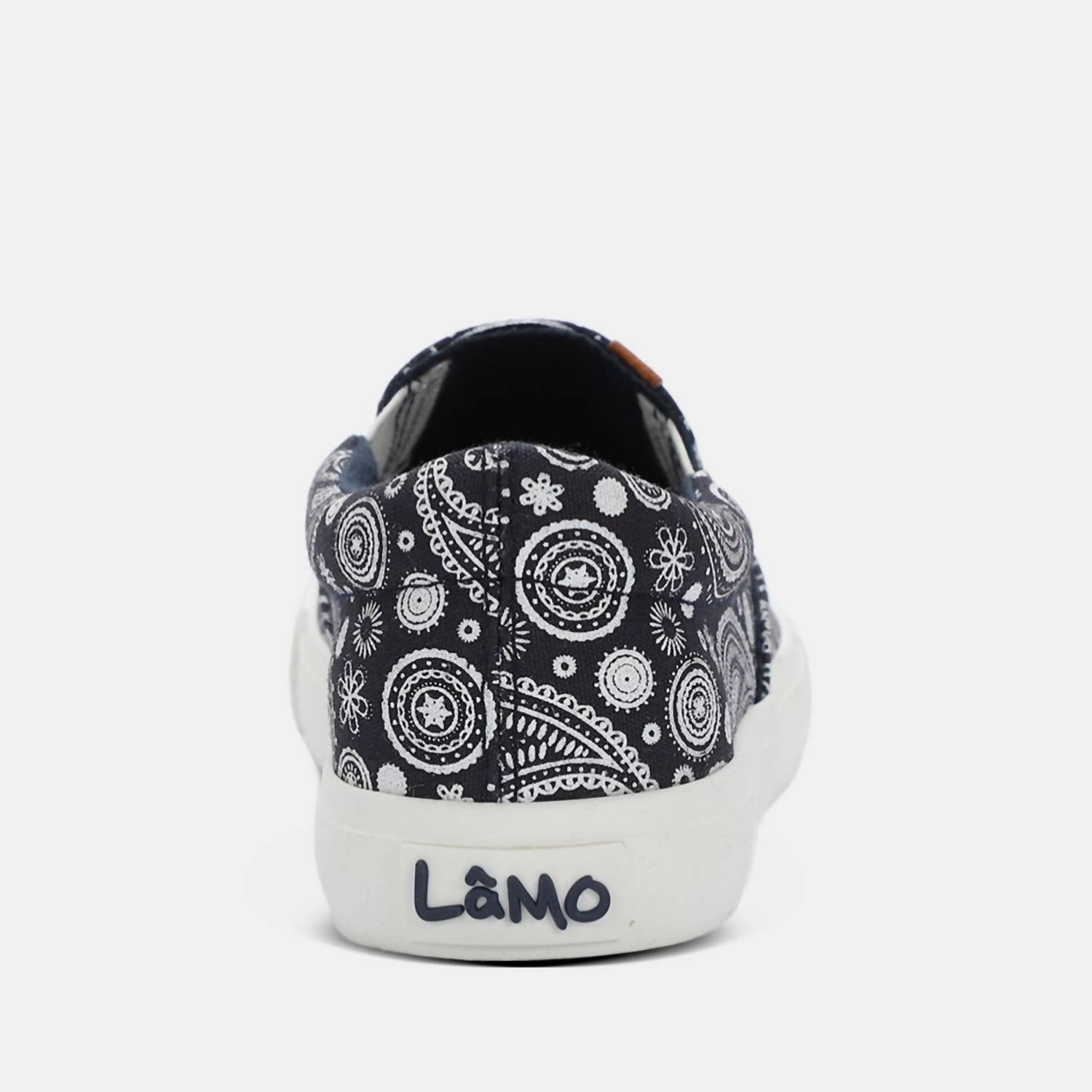 Lamo Women's Classic Piper Exotic Slip-on Shoe in navy paisley - women's sneaker - view 6