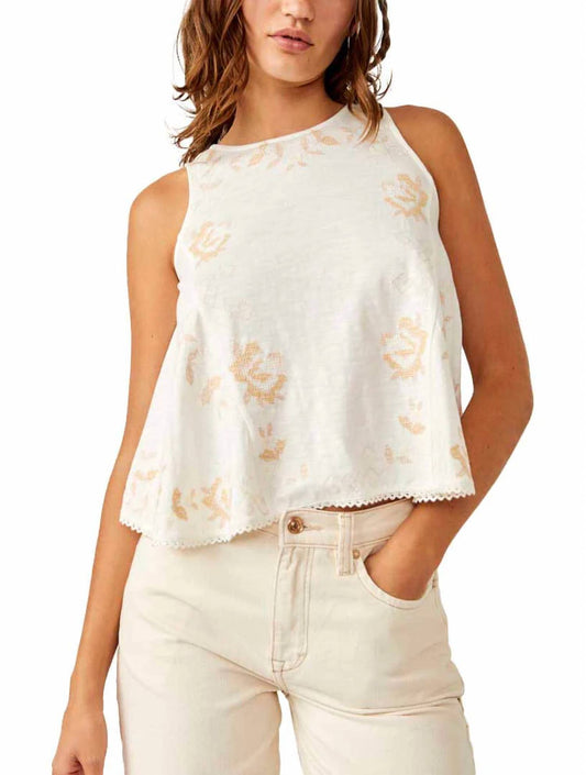 Free People - FUN AND FLIRTY EMBROIDERED TOP