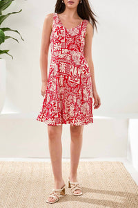 Tribal - SLEEVELESS V NECK DRESS