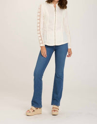 Xcvi - Crochet Zip Up Jacket