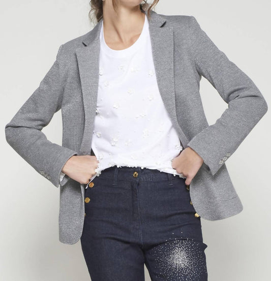 Vilagallo - Silver Lurex Blazer