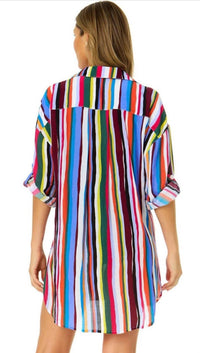 Anne Cole - Button Front Shirt Cover Up