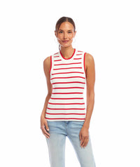Karen Kane - Sheila Stripe Ribbed Tank Top