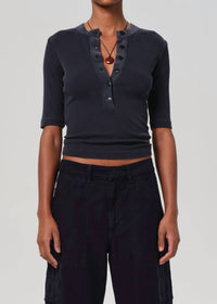 Citizens Of Humanity - Nali Short Sleeve Henley Top