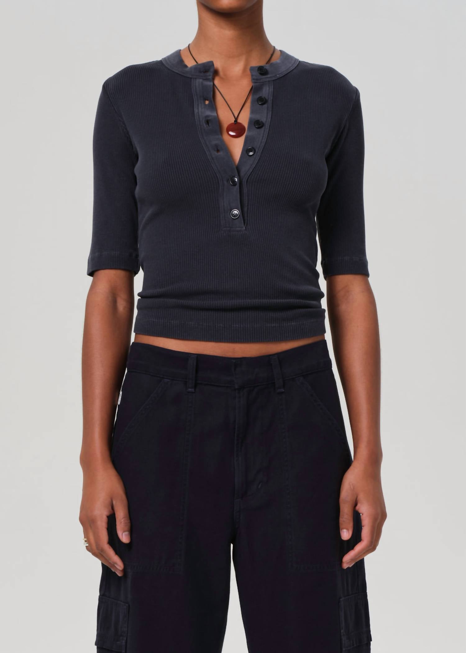 Citizens Of Humanity - Nali Short Sleeve Henley Top