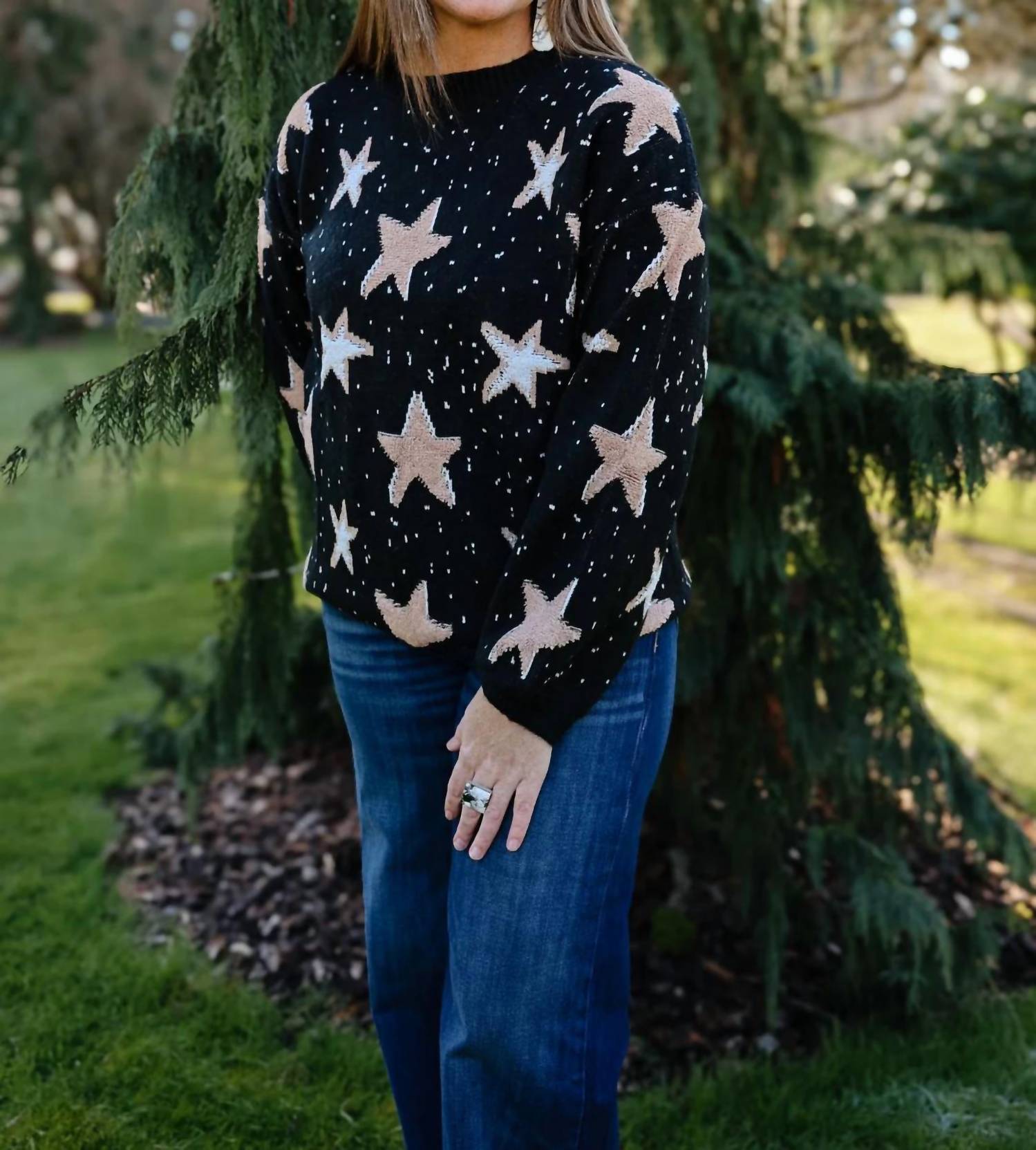 Adora - Oversized Star Sweater