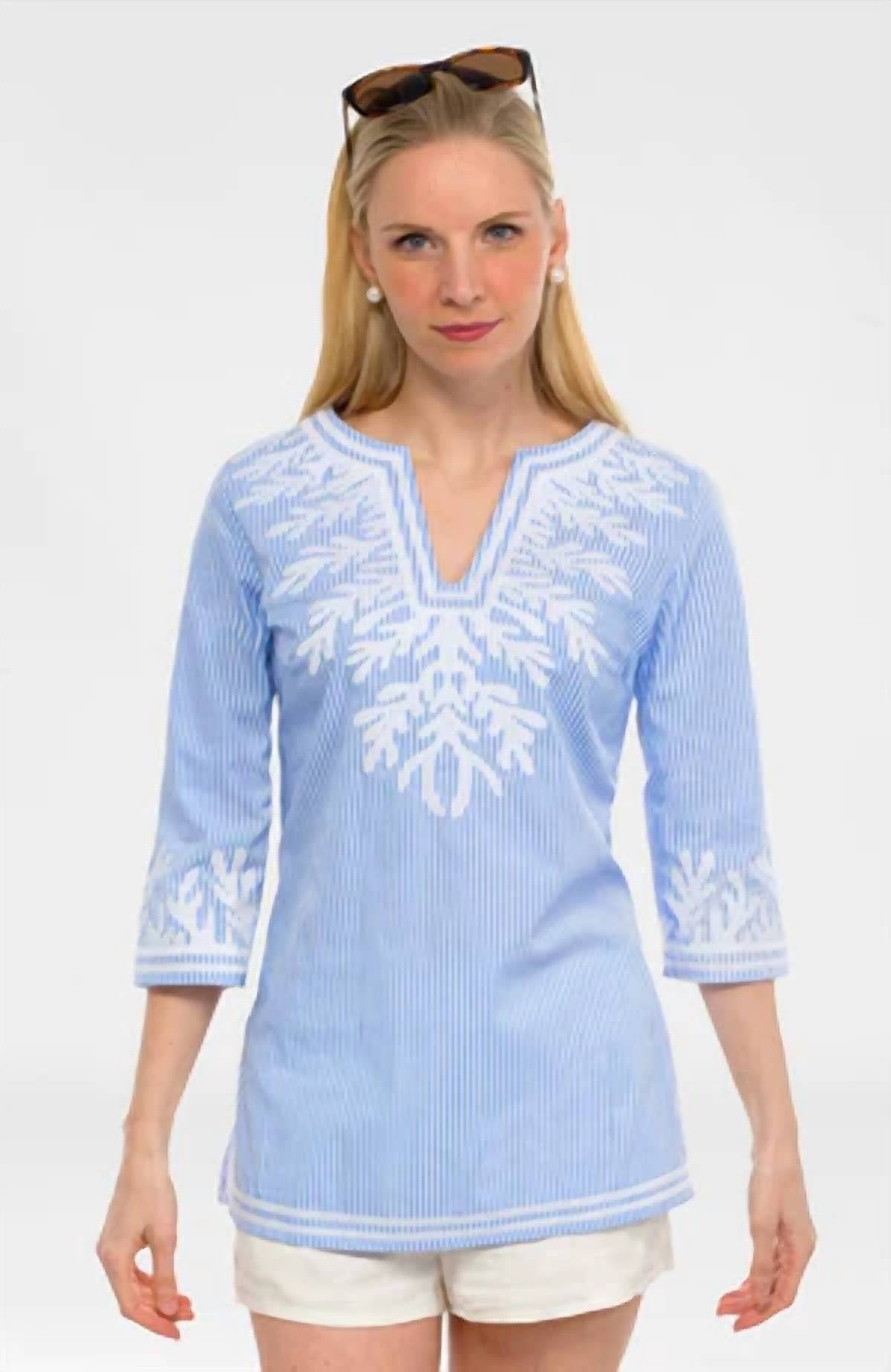 Gretchen Scott - The Reef Pinstripe Tunic