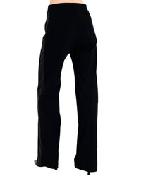 Elaine Kim - Clovis Tech Stretch Slouchy Pants With Vegan Leather Stripe