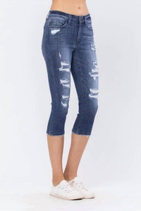 Judy Blue - Perfect Patch Capri Jeans