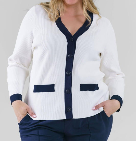 Capsule 121 - Hilda Long Sleeve V-neck Jacket - Plus