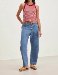 Velvet By Graham & Spencer - Farah Denim Barrel Pant