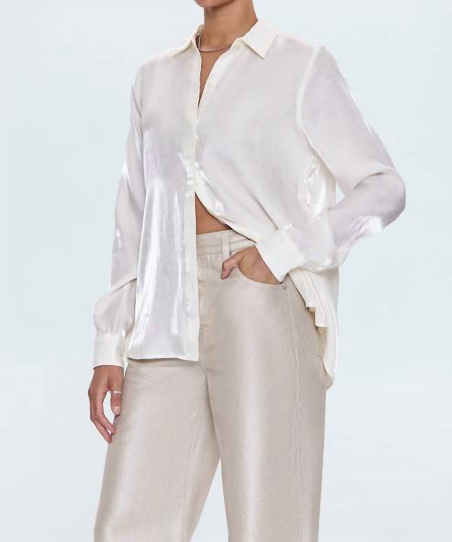 Pistola - Tilda Shimmer Button Down Shirt