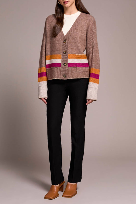 Tribal - Long Sleeve Sweater Cardigan With Pockets