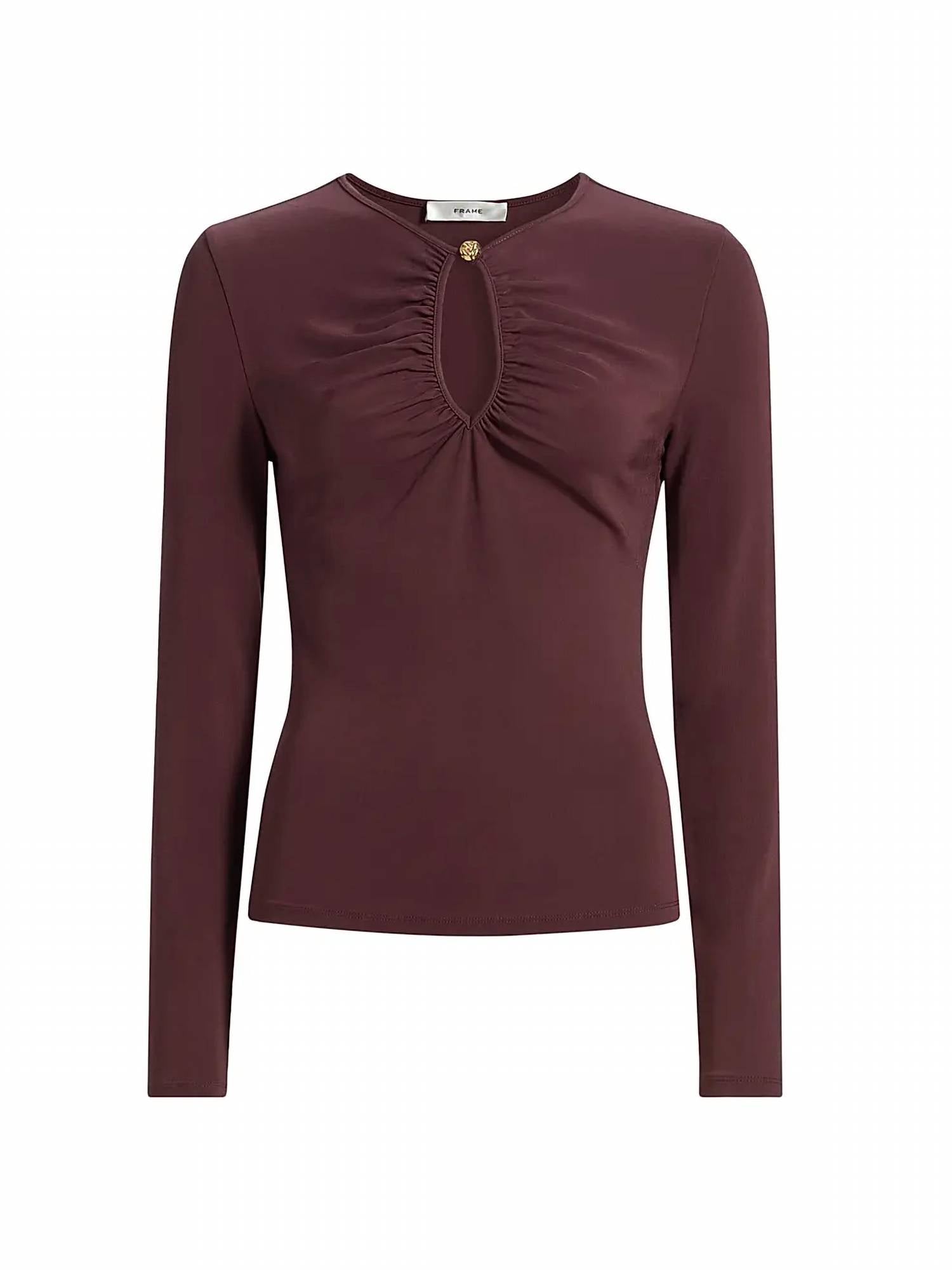 Frame - Keyhole Long Sleeve Top