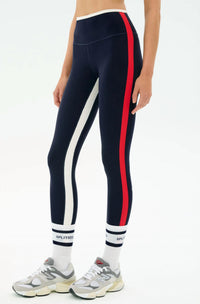 SPLITS59 Sam High Waist Rigor Leggings in indigo white - women's pants - alternate view