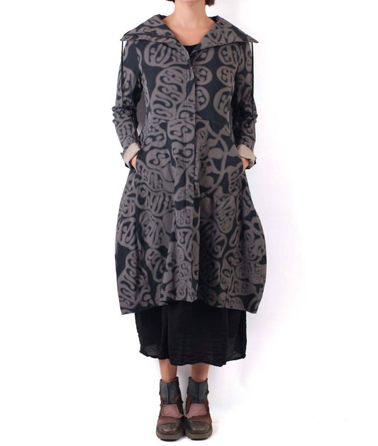 Rundholz Black Label - Wide Collared Print Coat
