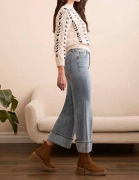 Tribal - Brooke Cuffed Palazzo Jeans