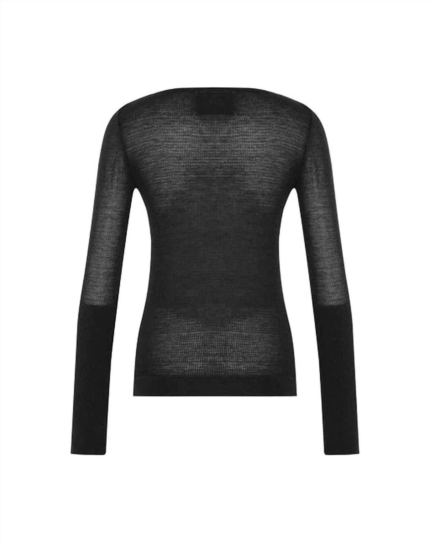 Theo The Label - Women's Selas Sheer Allday Long Sleeve Tee