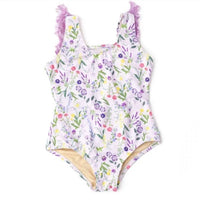Shade Critters - Girls' One Piece Fringe Swimsuit