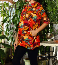 Kikisol - Searenity Desert Fruit French Terry Tunic With Pockets