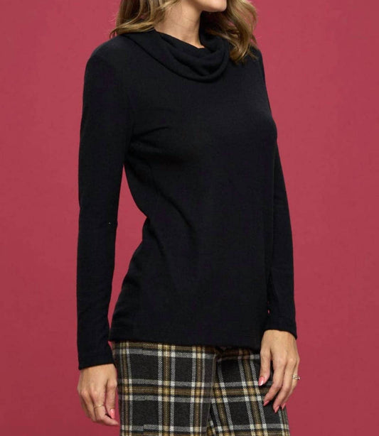 Reneec. - Brushed Knit Cowl Neck Sweater